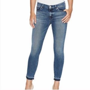 Wishlist Button Fly Release Hem High Rise Ankle Jeans